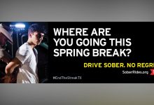 TxDOT joins forces with college students to prevent dangerous outcomes from their festivities launching Drive Sober, No Regrets initiative