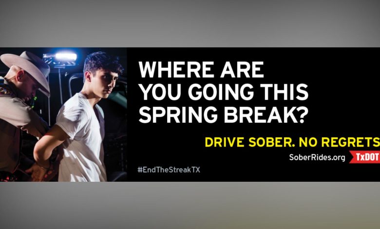TxDOT joins forces with college students to prevent dangerous outcomes from their festivities launching Drive Sober, No Regrets initiative