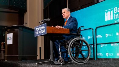 Greg Abbott, the governor of Texas, said that the strong economy in the state is a big reason for the current improvement in the U.S. economy